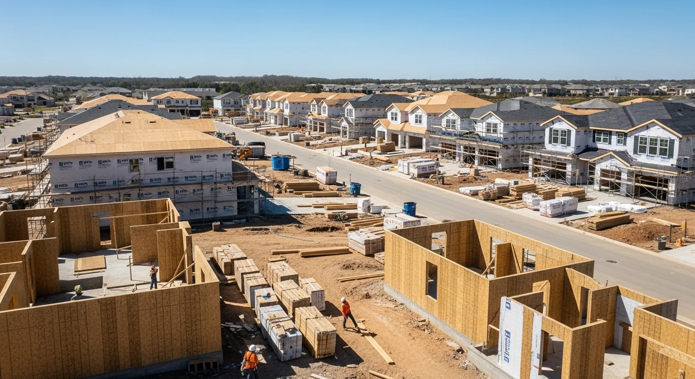 Contractor using estimating software on a tablet at a construction site