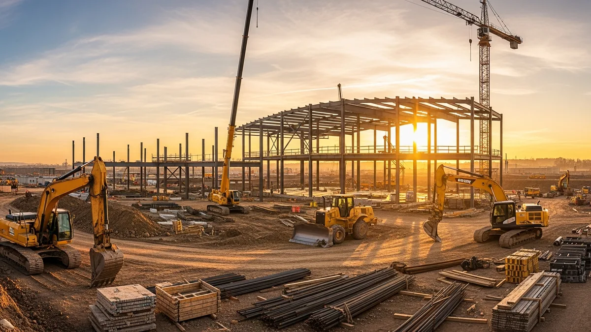 Contractor performing building envelope testing on a commercial project