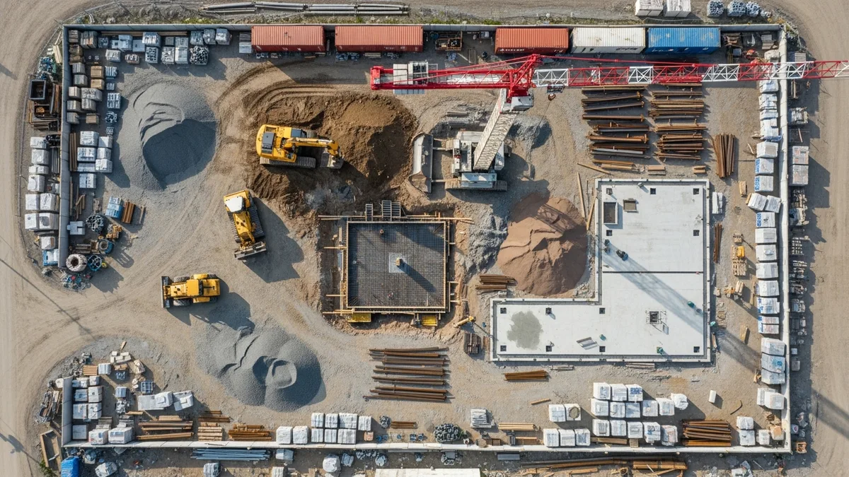 Contractor reviewing a construction change order document on a jobsite