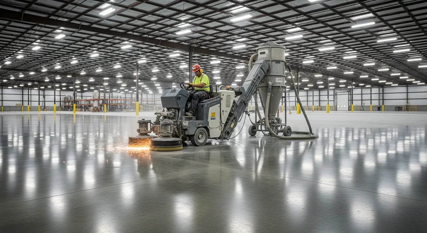 Concrete Polishing and Grinding Guide: Grit Progression, Densifiers, Coatings, and Maintenance