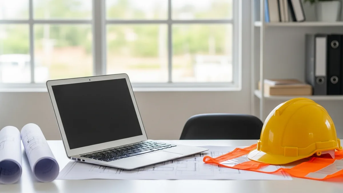 Electrician inspecting a circuit breaker panel
