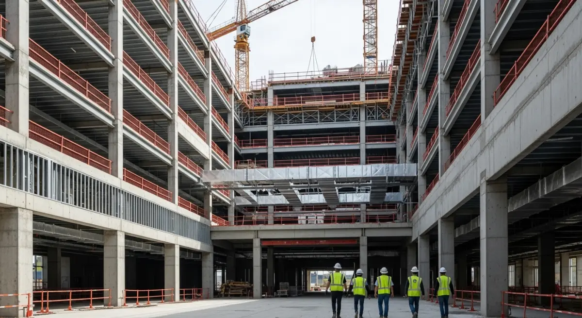 Healthcare and hospital construction project site