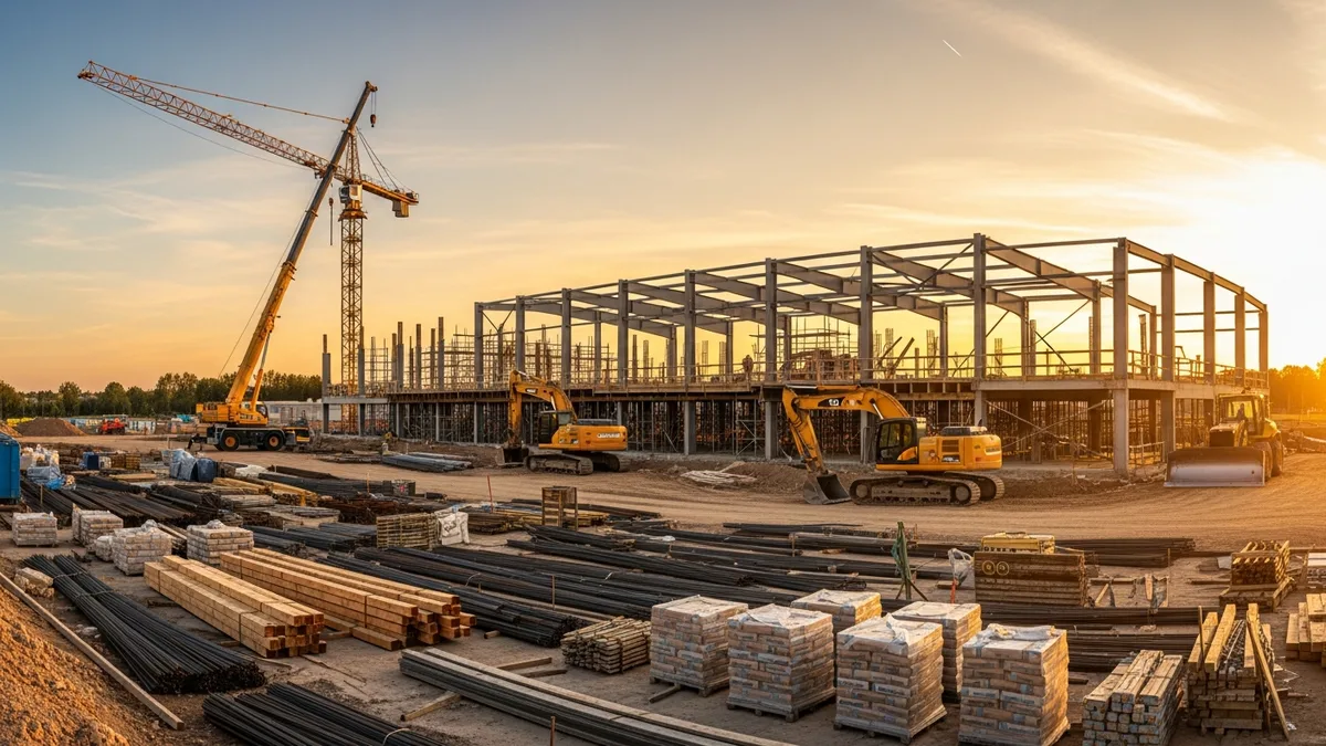 Construction Site Logistics Staging Plan