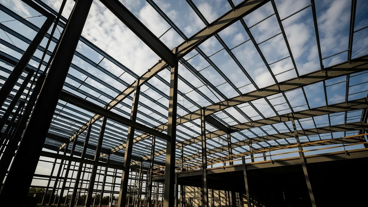 Construction Steel Joist Metal Building Erection