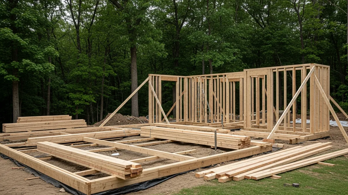 Swimming pool under construction with rebar and shotcrete work