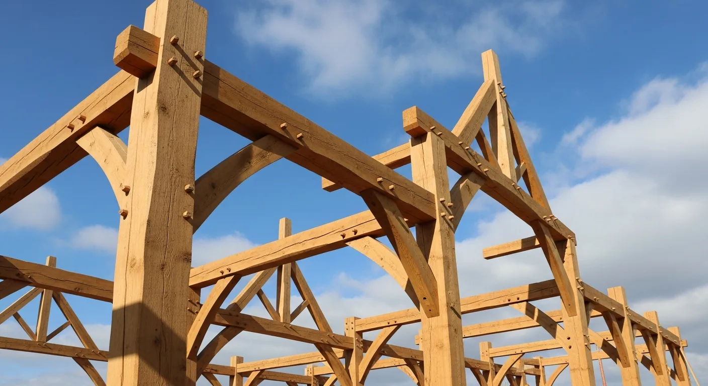 Timber Frame and Post-and-Beam Construction Guide: Joinery, Structural Design, and Modern Hybrid Approaches
