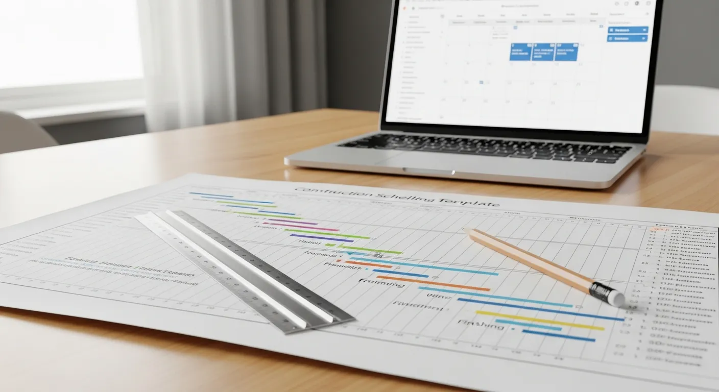Free Construction Schedule Template