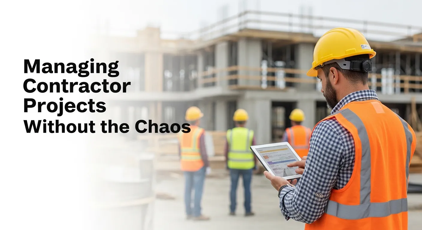 Foreman oversees building site