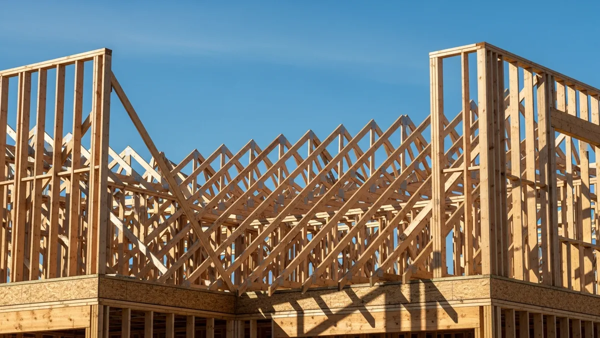 Contractor uses a tablet on a job site