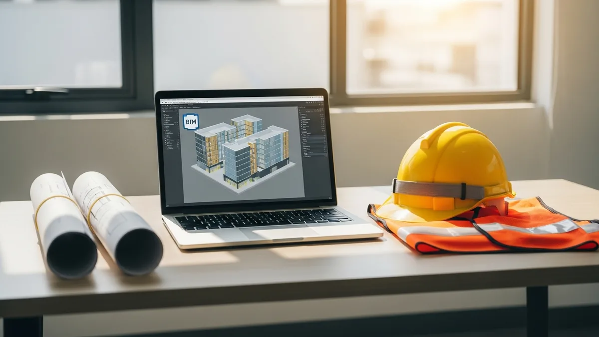 Contractor placing outdoor brick tiles