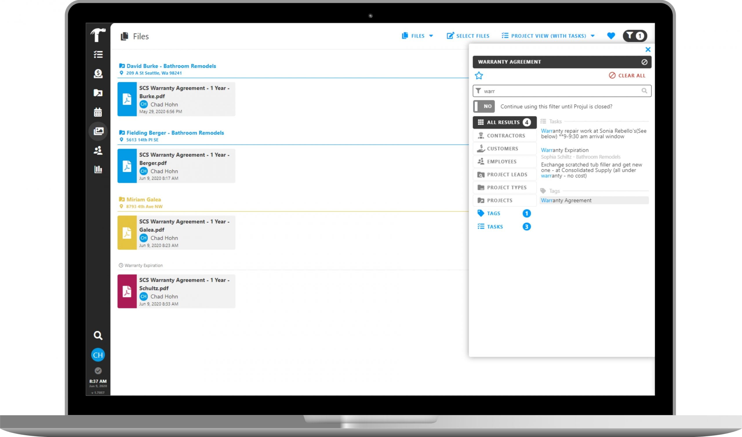 Documents & Storage with Projul