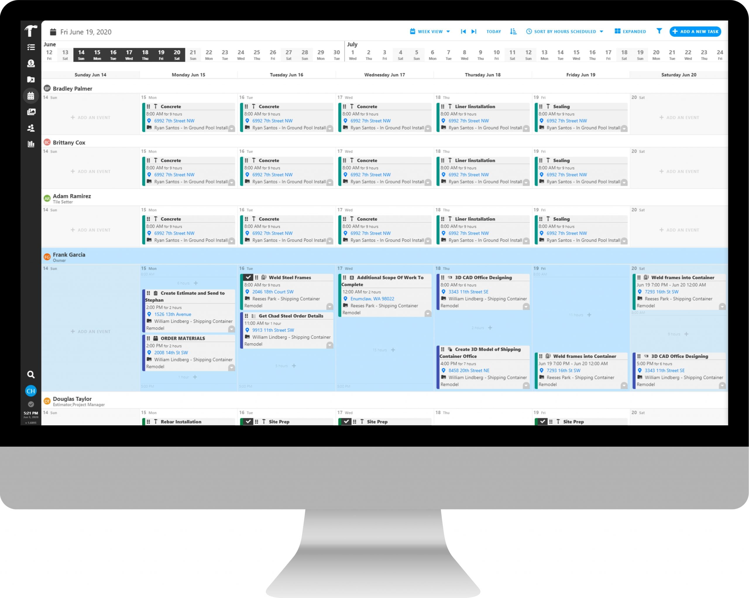 Intuitive Scheduling for Construction with Projul