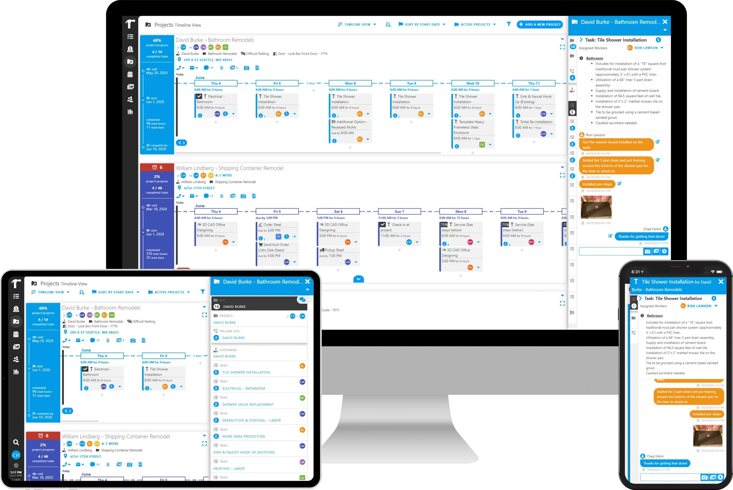 Real Time Messaging Page Main Feature Image Real Time Messaging with Projul