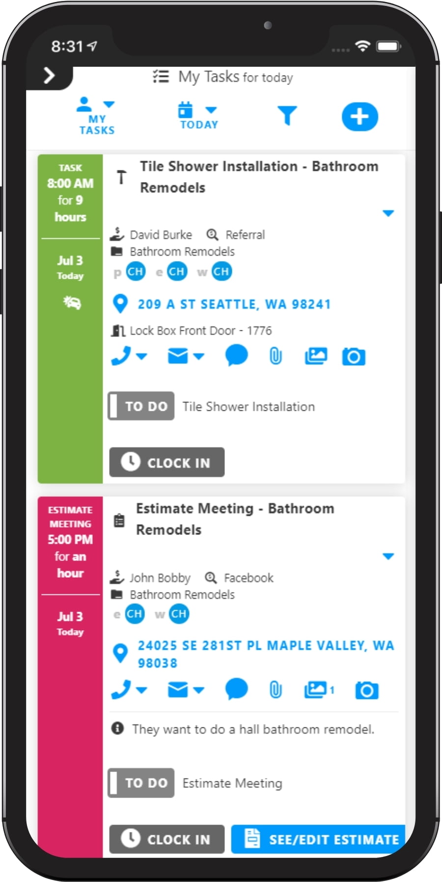 Time Tracking, Time Tracking, Geo-Fencing & Location Tracking with Projul