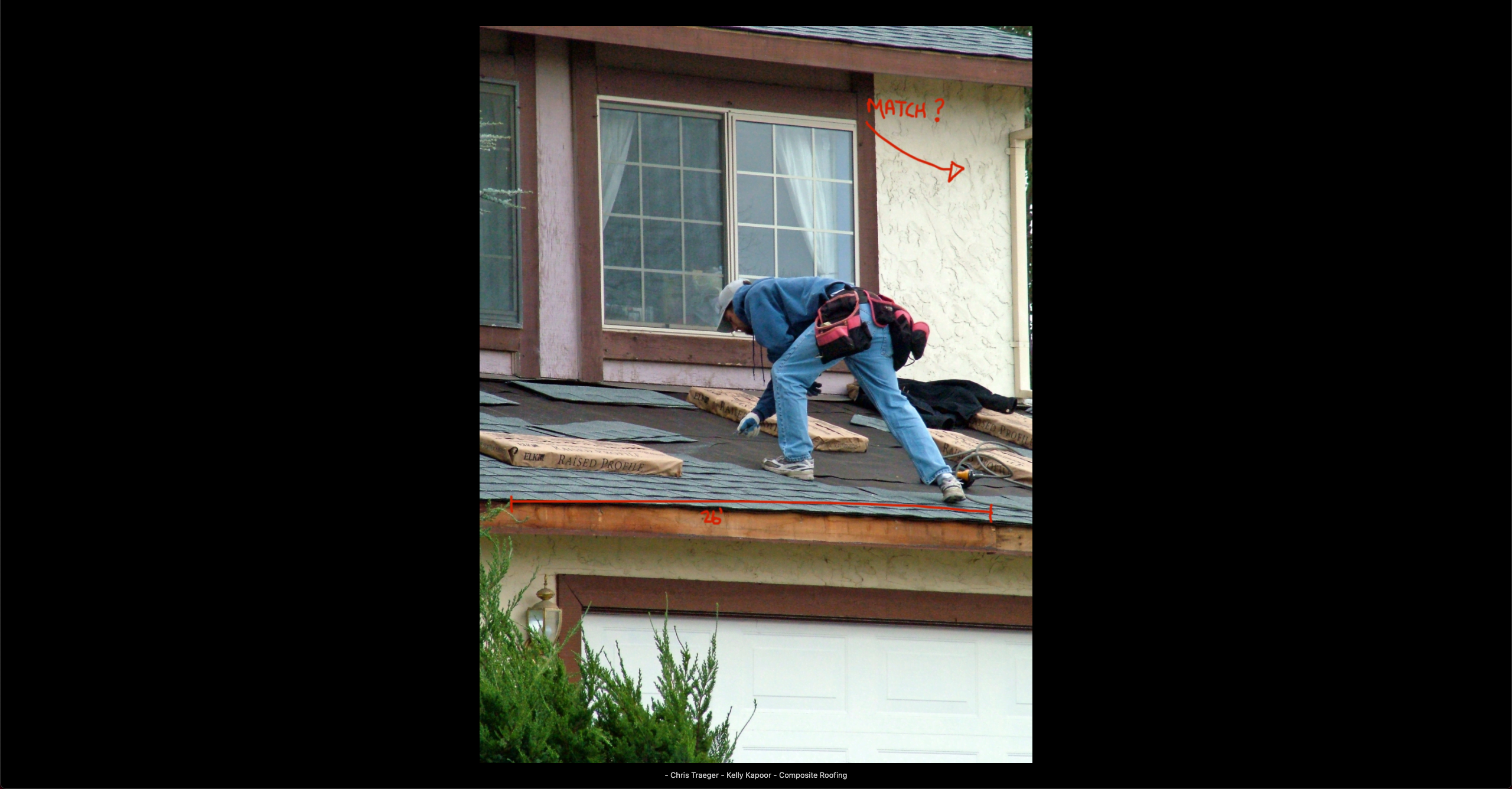 Track project progress with images and updates Contractor gets updates from user on a roof