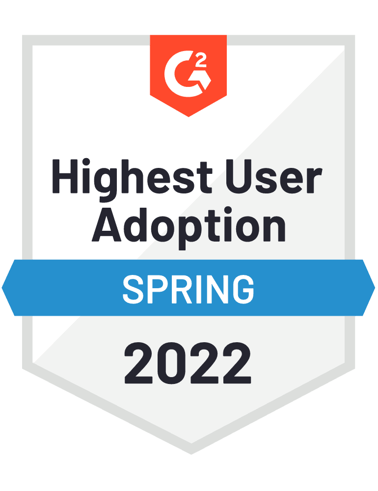 G2 Highest User Adoption