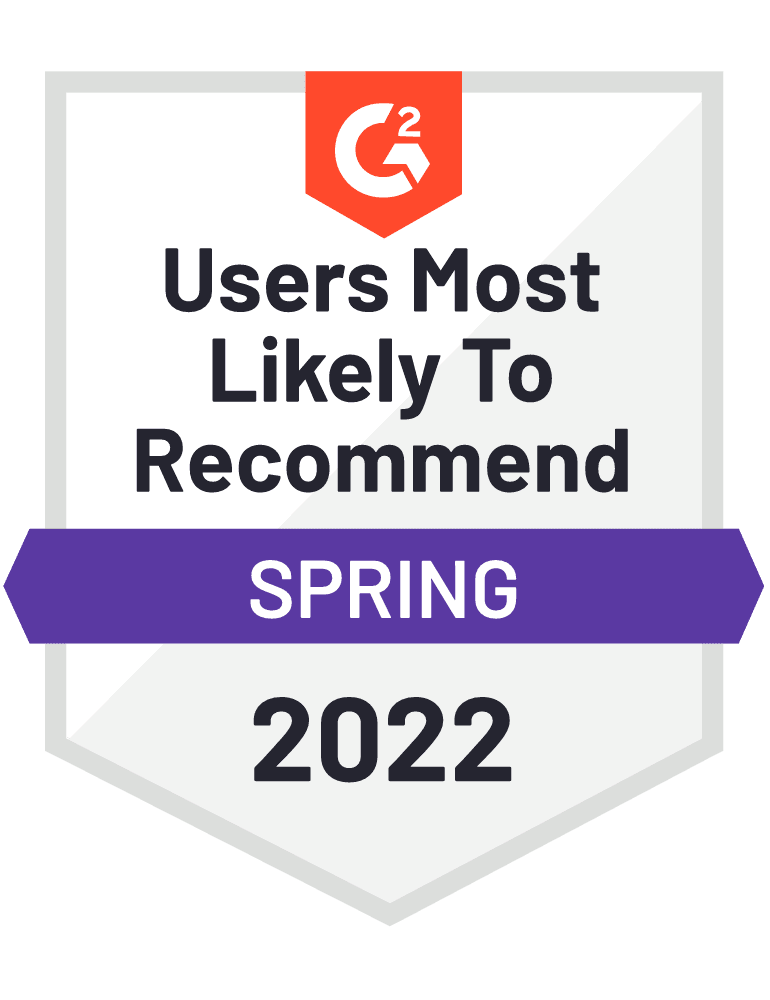 G2 Users Most Likely To Recommend