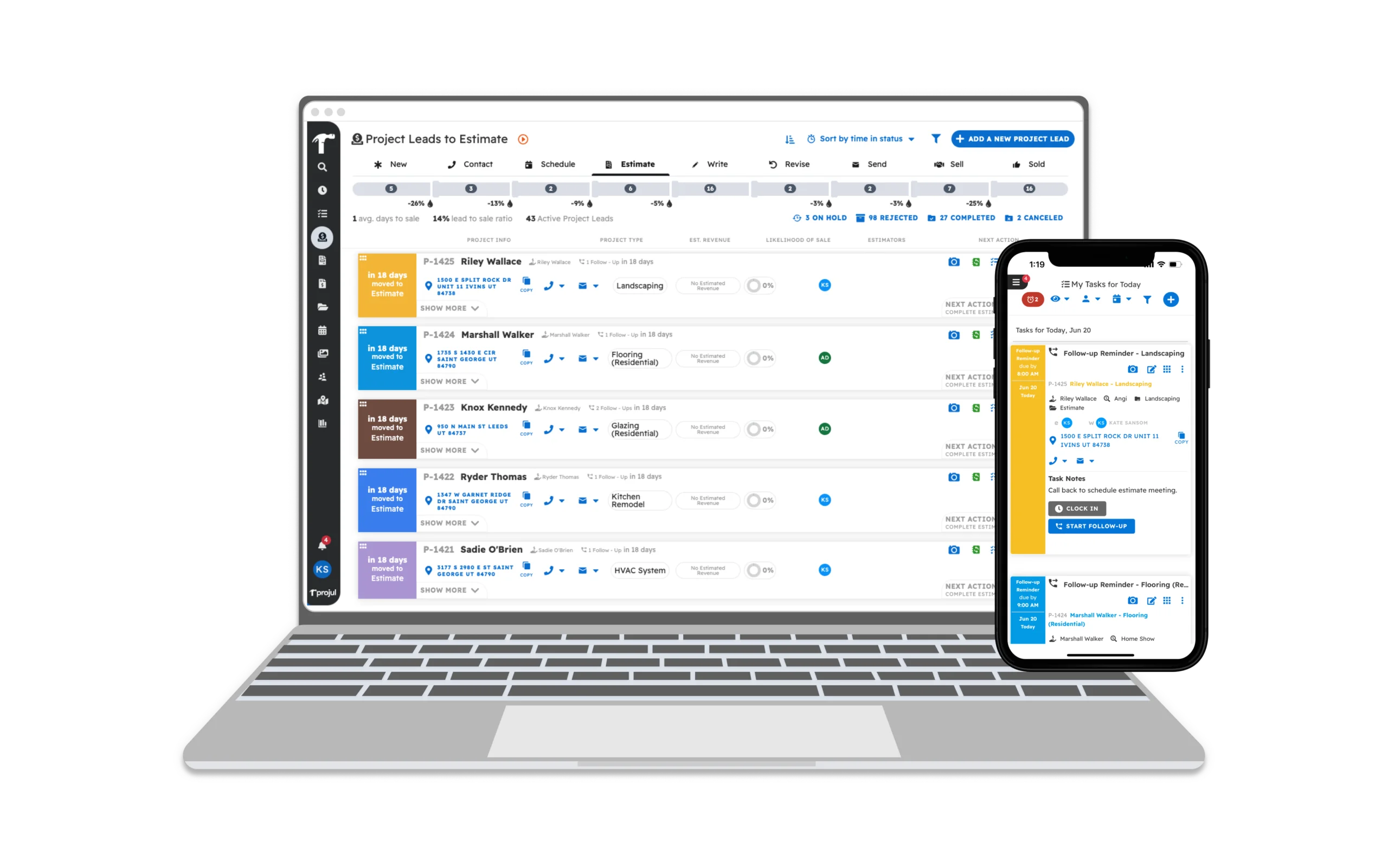 Lead Pipeline Track leads in a sales pipeline