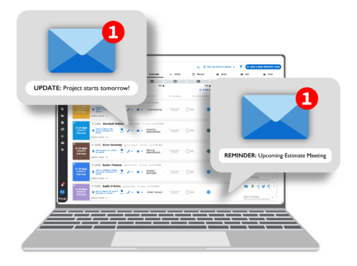 Improve client experience with auto reminders email notifications sent for automated reminders
