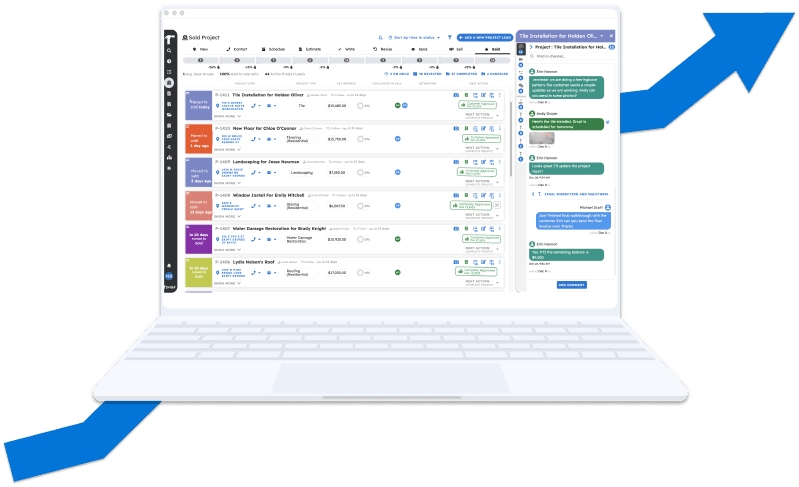 Never miss a lead with projul's lead pipeline