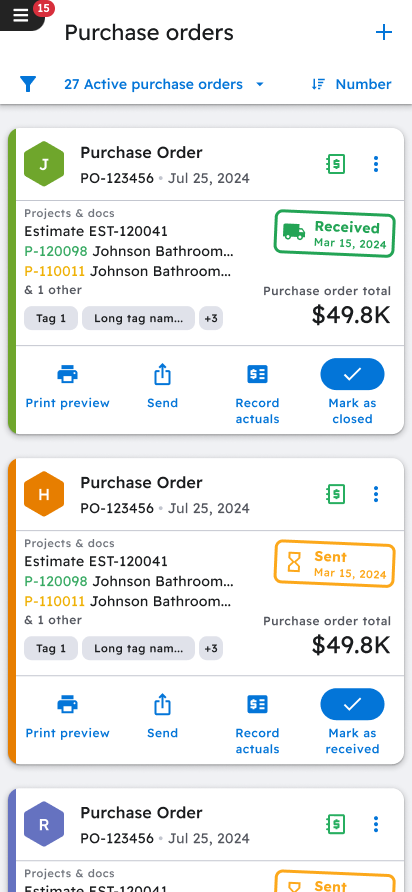 A software page that lets you view tasks such as accounting and other services.